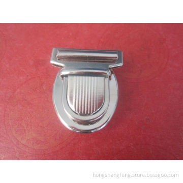 Metal Bag Locks, Briefcase Press Locks, Nickle Color School Bag Duck Locks